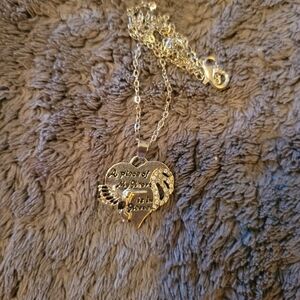 Gold Heart Memorial Pendant Necklace